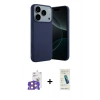MARSİLYAN™- iPhone 17 Pro Max Kılıf Kozmos Yansıma Özel Seri - Şeffaf Pasifik Cam Ekran Koruyucu + Bilvis Titan Kamera Lens - TU