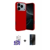 MARSİLYAN™- iPhone 17 Pro Max Kılıf Kozmos Yansıma Özel Seri - Siyah 3D Antistatik Hayalet Cam Ekran Koruyucu + Bilvis Titan Kamera Lens - NLGY