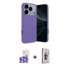 MARSİLYAN™- iPhone 17 Pro Max Kılıf Kozmos Yansıma Özel Seri - Siyah Bilvis 3D Cam Ekran Koruyucu + Bilvis Titan Kamera Lens - TU