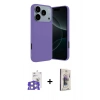 MARSİLYAN™- iPhone 17 Pro Max Kılıf Kozmos Yansıma Özel Seri - Siyah Bilvis 3D Cam Ekran Koruyucu + Bilvis Titan Kamera Lens - GS