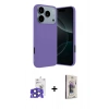 MARSİLYAN™- iPhone 17 Pro Max Kılıf Kozmos Yansıma Özel Seri - Siyah Bilvis 3D Cam Ekran Koruyucu + Bilvis Titan Kamera Lens - LT