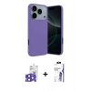MARSİLYAN™- iPhone 17 Pro Max Kılıf Kozmos Yansıma Özel Seri - Siyah Bilvis 3X AR HD Cam Ekran Koruyucu + Bilvis Titan Kamera Lens - LT