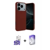 MARSİLYAN™- iPhone 17 Pro Max Kılıf Kozmos Yansıma Özel Seri - Siyah Bilvis 5in1 3D Magic Cam Ekran Koruyucu + Bilvis Titan Kamera Lens - LT