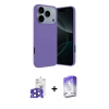 MARSİLYAN™- iPhone 17 Pro Max Kılıf Kozmos Yansıma Özel Seri - Siyah Bilvis 5in1 3D Magic Cam Ekran Koruyucu + Bilvis Titan Kamera Lens - LT