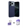 MARSİLYAN™- iPhone 17 Pro Max Kılıf Kozmos Yansıma Özel Seri - Siyah Bilvis 5in1 3D Magic Cam Ekran Koruyucu + Bilvis Titan Kamera Lens - LT