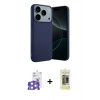 MARSİLYAN™- iPhone 17 Pro Max Kılıf Kozmos Yansıma Özel Seri - Siyah Joko Magic 5D Hayalet Cam + Bilvis Titan Kamera Lens - GS