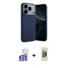 MARSİLYAN™- iPhone 17 Pro Max Kılıf Kozmos Yansıma Özel Seri - Siyah Joko Magic 5D Hayalet Cam + Bilvis Titan Kamera Lens - TU