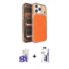 MARSİLYAN™- iPhone 17 Pro Max Kılıf Kutup Doku Serisi - Siyah Bilvis 3X AR Hayalet Cam Ekran Koruyucu + Bilvis Titan Kamera Lens - LT
