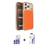 MARSİLYAN™- iPhone 17 Pro Max Kılıf Kutup Doku Serisi - Siyah Bilvis 3X AR HD Cam Ekran Koruyucu + Bilvis Titan Kamera Lens - NLGY