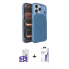 MARSİLYAN™- iPhone 17 Pro Max Kılıf Kutup Doku Serisi - Siyah Bilvis 3X AR HD Cam Ekran Koruyucu + Bilvis Titan Kamera Lens - NLGY