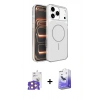 MARSİLYAN™- iPhone 17 Pro Max Kılıf Kutup Doku Serisi - Siyah Bilvis 5in1 5D Magic Hayalet Cam Ekran Koruyucu + Bilvis Titan Kamera Lens - TU