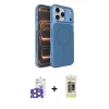 MARSİLYAN™- iPhone 17 Pro Max Kılıf Kutup Doku Serisi - Siyah Joko Magic 5D Hayalet Cam + Bilvis Titan Kamera Lens - NLGY