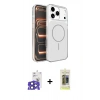 MARSİLYAN™- iPhone 17 Pro Max Kılıf Kutup Doku Serisi - Siyah Joko Magic 5D Hayalet Cam + Bilvis Titan Kamera Lens - LT