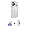 MARSİLYAN™- iPhone 17 Pro Max Kılıf Kutup Klasik Serisi - Şeffaf Pasifik Cam Ekran Koruyucu + Bilvis Titan Kamera Lens - TU