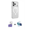 MARSİLYAN™- iPhone 17 Pro Max Kılıf Kutup Klasik Serisi - Siyah 3D Antistatik Cam Ekran Koruyucu + Bilvis Titan Kamera Lens - LT