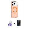 MARSİLYAN™- iPhone 17 Pro Max Kılıf Kutup Klasik Serisi - Siyah 3D Antistatik Hayalet Cam Ekran Koruyucu + Bilvis Titan Kamera Lens - GS