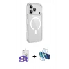 MARSİLYAN™- iPhone 17 Pro Max Kılıf Kutup Klasik Serisi - Siyah 3D Antistatik Seramik Nano Ekran Koruyucu + Bilvis Titan Kamera Lens - TU