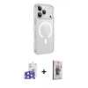 MARSİLYAN™- iPhone 17 Pro Max Kılıf Kutup Klasik Serisi - Siyah Bilvis 3D Cam Ekran Koruyucu + Lacivert Bilvis Titan Kamera Lens