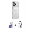 MARSİLYAN™- iPhone 17 Pro Max Kılıf Kutup Klasik Serisi - Siyah Bilvis 3X AR Hayalet Cam Ekran Koruyucu + Bilvis Titan Kamera Lens - NLGY