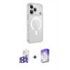 MARSİLYAN™- iPhone 17 Pro Max Kılıf Kutup Klasik Serisi - Siyah Bilvis 5in1 3D Magic Cam Ekran Koruyucu + Bilvis Titan Kamera Lens - LT
