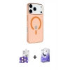 MARSİLYAN™- iPhone 17 Pro Max Kılıf Kutup Klasik Serisi - Siyah Bilvis 5in1 5D Magic Hayalet Cam Ekran Koruyucu + Bilvis Titan Kamera Lens - TU