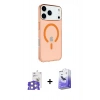 MARSİLYAN™- iPhone 17 Pro Max Kılıf Kutup Klasik Serisi - Siyah Bilvis 5in1 5D Magic Hayalet Cam Ekran Koruyucu + Bilvis Titan Kamera Lens - GS