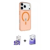 MARSİLYAN™- iPhone 17 Pro Max Kılıf Kutup Klasik Serisi - Siyah Bilvis 5in1 5D Magic Hayalet Cam Ekran Koruyucu + Bilvis Titan Kamera Lens - NLGY