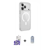 MARSİLYAN™- iPhone 17 Pro Max Kılıf Kutup Klasik Serisi - Siyah Joko Magic 5D Cam + Natural Grey Bilvis Titan Kamera Lens