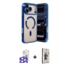 MARSİLYAN™- iPhone 17 Pro Max Kılıf Nova Işık Özel Seri - Siyah Bilvis 3D Cam Ekran Koruyucu + Bilvis Titan Kamera Lens - GS