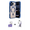 MARSİLYAN™- iPhone 17 Pro Max Kılıf Nova Işık Özel Seri - Siyah Bilvis 3X AR Hayalet Cam Ekran Koruyucu + Bilvis Titan Kamera Lens - GS
