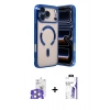 MARSİLYAN™- iPhone 17 Pro Max Kılıf Nova Işık Özel Seri - Siyah Bilvis 3X AR HD Cam Ekran Koruyucu + Bilvis Titan Kamera Lens - GS