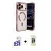 MARSİLYAN™- iPhone 17 Pro Max Kılıf Nova Işık Özel Seri - Siyah Joko Magic 5D Hayalet Cam + Bilvis Titan Kamera Lens - GS