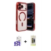 MARSİLYAN™- iPhone 17 Pro Max Kılıf Nova Işık Özel Seri - Siyah Joko Magic 5D Hayalet Cam + Bilvis Titan Kamera Lens - GS
