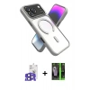 MARSİLYAN™- iPhone 17 Pro Max Kılıf Nova Yansıma Serisi - Şeffaf 360 Full Body Arka Koruyucu + Bilvis Titan Kamera Lens - LT