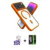 MARSİLYAN™- iPhone 17 Pro Max Kılıf Nova Yansıma Serisi - Siyah 360 Mat Full Body Arka Koruyucu + Bilvis Titan Kamera Lens - GS