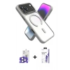 MARSİLYAN™- iPhone 17 Pro Max Kılıf Nova Yansıma Serisi - Siyah Bilvis 3X AR HD Cam Ekran Koruyucu + Bilvis Titan Kamera Lens - NLGY