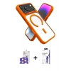 MARSİLYAN™- iPhone 17 Pro Max Kılıf Nova Yansıma Serisi - Siyah Bilvis 3X AR HD Cam Ekran Koruyucu + Bilvis Titan Kamera Lens - TU