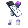 MARSİLYAN™- iPhone 17 Pro Max Kılıf Nova Yansıma Serisi - Siyah Bilvis 5in1 3D Magic Cam Ekran Koruyucu + Bilvis Titan Kamera Lens - GS
