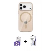 MARSİLYAN™- iPhone 17 Pro Max Kılıf Pusula Form Özel Seri - Siyah Bilvis 3X AR Hayalet Cam Ekran Koruyucu + Bilvis Titan Kamera Lens - TU