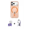 MARSİLYAN™- iPhone 17 Pro Max Kılıf Pusula Form Özel Seri - Siyah Bilvis 3X AR Hayalet Cam Ekran Koruyucu + Bilvis Titan Kamera Lens - NLGY