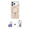 MARSİLYAN™- iPhone 17 Pro Max Kılıf Pusula Form Özel Seri - Siyah Bilvis 3X AR Hayalet Cam Ekran Koruyucu + Bilvis Titan Kamera Lens - NLGY