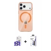 MARSİLYAN™- iPhone 17 Pro Max Kılıf Pusula Form Özel Seri - Siyah Bilvis 3X AR Hayalet Cam Ekran Koruyucu + Bilvis Titan Kamera Lens - LT