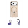 MARSİLYAN™- iPhone 17 Pro Max Kılıf Pusula Form Özel Seri - Siyah Bilvis 3X AR HD Cam Ekran Koruyucu + Bilvis Titan Kamera Lens - LT