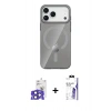 MARSİLYAN™- iPhone 17 Pro Max Kılıf Pusula Form Özel Seri - Siyah Bilvis 3X AR HD Cam Ekran Koruyucu + Bilvis Titan Kamera Lens - LT