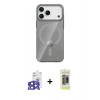 MARSİLYAN™- iPhone 17 Pro Max Kılıf Pusula Form Özel Seri - Siyah Joko Magic 5D Hayalet Cam + Bilvis Titan Kamera Lens - LT