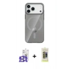 MARSİLYAN™- iPhone 17 Pro Max Kılıf Pusula Form Özel Seri - Siyah Joko Magic 5D Hayalet Cam + Bilvis Titan Kamera Lens - GS