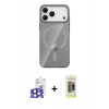 MARSİLYAN™- iPhone 17 Pro Max Kılıf Pusula Form Özel Seri - Siyah Joko Magic 5D Hayalet Cam + Bilvis Titan Kamera Lens - NLGY