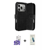 MARSİLYAN™- iPhone 17 Pro Max Kılıf Siluet Işık Serisi - Şeffaf Pasifik Cam Ekran Koruyucu + Lacivert Bilvis Titan Kamera Lens