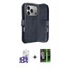 MARSİLYAN™- iPhone 17 Pro Max Kılıf Siluet Işık Serisi - Siyah 360 Mat Full Body Arka Koruyucu + Bilvis Titan Kamera Lens - NLGY