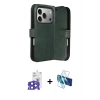 MARSİLYAN™- iPhone 17 Pro Max Kılıf Siluet Işık Serisi - Siyah 3D Antistatik Cam Ekran Koruyucu + Bilvis Titan Kamera Lens - LT